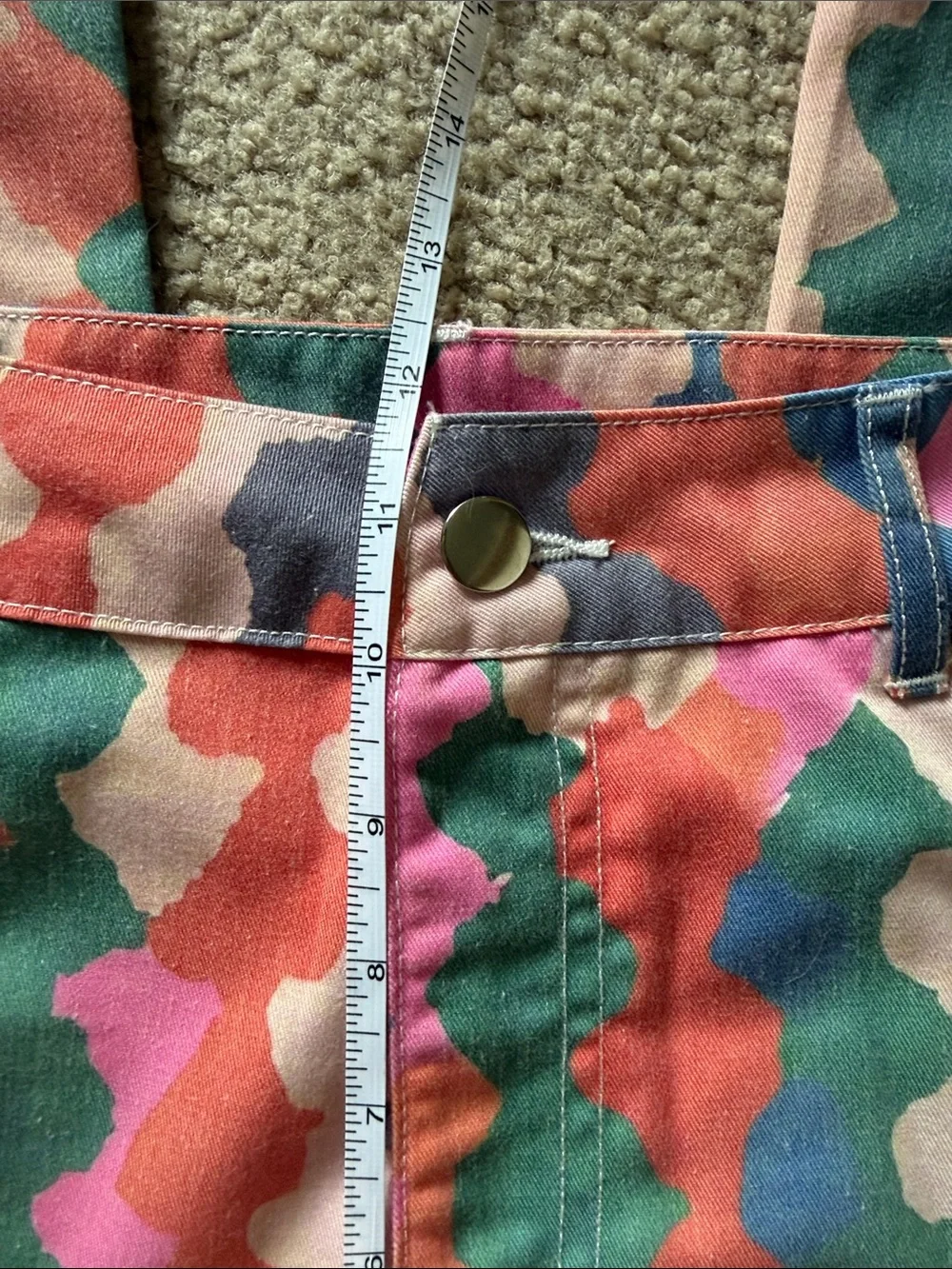 Multicolor High Rise Wide Leg Pants - Picture 5 of 8